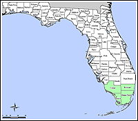 Map of Declared Counties for Emergency 3259