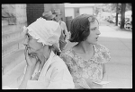 Waiting outside relief station, Urbana, Ohio