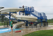 Photo of a recreational water slide