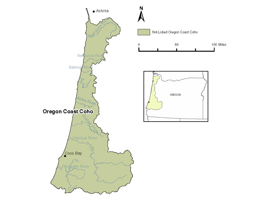 Oregon Coast salmon restoration area