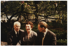 [Michael Heidelberger, his second wife Charlotte Rosen, and Otto Westphal]. [June 1977].