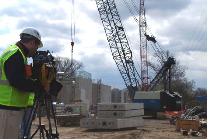 Local media attended the Washington, D.C., Work Zone Awareness Week kick-off event at a Cianbro Construction Corp. work site.