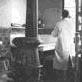 In 1939, laboratory technicians performed tick research at a field laboratory in Boulder, Colorado. The laboratory was equipped with a refrigerator, an autoclave, and a wood-burning stove.