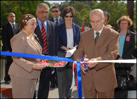 Ribbon-cutting ceremony at the new IEIP facility in Cairo