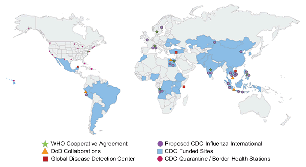 CDC employees are located all over the world.