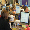 CDC staffers in the Emergency Operations Center