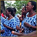 Residents sing and dance during the dedication ceremony for a water project in Magu, Tanzania, Jan. 21, 2009. U.S. Air Force photo by Staff Sgt. Joseph L. Swafford Jr.