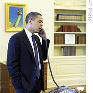 奥巴马总统在白宫