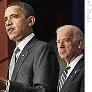 奥巴马总统与拜登副总统