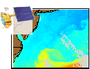 Image: Sea surface temperature image from MODIS aboard NASA TERRA spacecraft