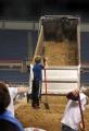 Residents work for fill sand bags in North Dakota