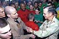 Mullen, Petraeus Meet With Pakistani Army Leader Aboard the USS Abraham Lincoln