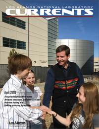 April 2008 cover of Currents employee magazine