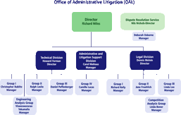 Office of Administrative Litigation Organization Chart