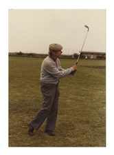 [Edward Freis playing golf in Palo Alto]. 1979.