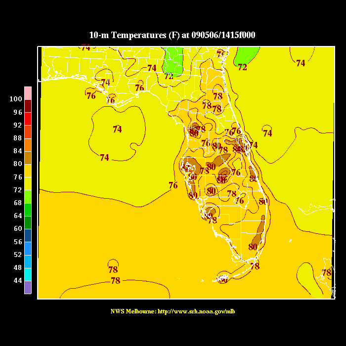 Surface Temperature Plot