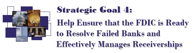 Strategic Goal 4: Help Ensure that the FDIC is Ready to Resolve Failed Banks and Effectively Manages Receiverships