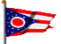 Waving Ohio Flag