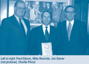 Image of Fred Gibson, Mike Rexrode, Jon Rymer (not pictured, Charlie Price)