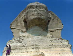 The Sphinx, Giza, Egypt, May 21, 1996. [© AP Images]