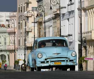 Classic car in Havana, Cuba, July 9, 2006. [© AP Images]