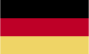 Flag of Germany is three equal horizontal bands of black (top), red, and gold.