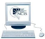 NCIS logo on computer screen