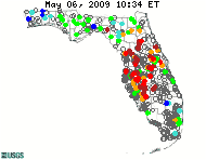 Current streamflow conditions map.