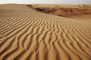 A sand dune in the desert near Chinguetti, Mauritania, March 13, 2007. [© AP Images]