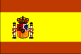 Flag of Spain is three horizontal bands of red (top), yellow (double width), and red with the national coat of arms on the hoist side of the yellow band.