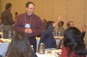 OIG staff actively participates in OIG's Fall 2003 Conference.  Seen here Mike Rexrode