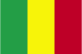 Flag of Mali is three equal vertical bands of green (hoist side), yellow, and red.