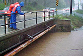 Picture of flooding in the Chattahoochee River Basin. 