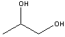 chemical structure of Propylene Glycol