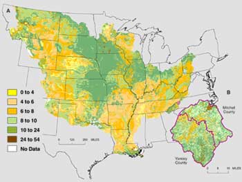 Thumbnail map of spatial distribution of soil organic carbon