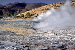 Photo of a hot spring.