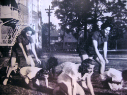 Women doing calisthenics