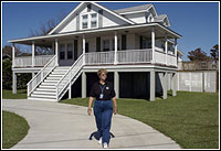 North Carolina home elevated to reduced risk of flood damage. FEMA Photo by Cynthia Hunter