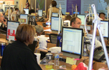 CDC staffers in the Emergency Operations Center