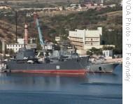 Russian Navy ships in Sevastopol, a city on the Crimean Peninsula, 07 Nov 2008