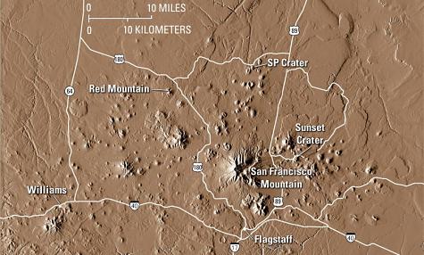 Digital elevation model of the Red Mountain area, Arizona