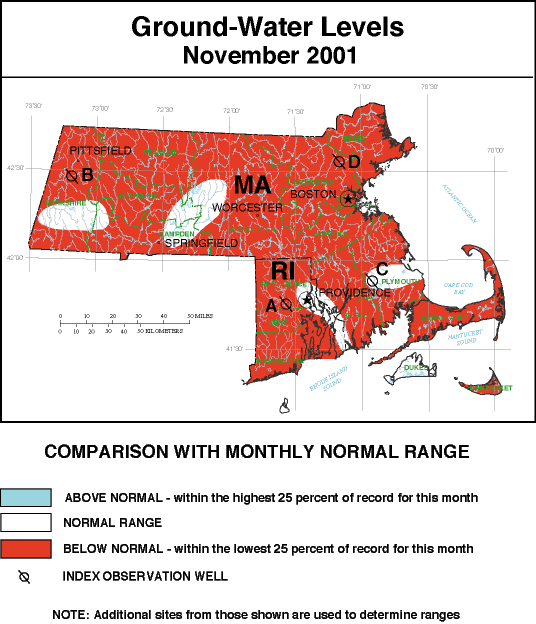 Ground-Water level map - 11/2001