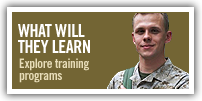 What will they learn. Explore training programs.