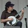 Bela Fleck on banjo at the Grey Fox Bluegrass music festival
