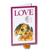 Love Puppy Card w/Lapel Pin