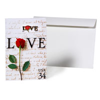 Love Letters Card w/Lapel Pin