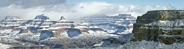 winter snow on the South Rim