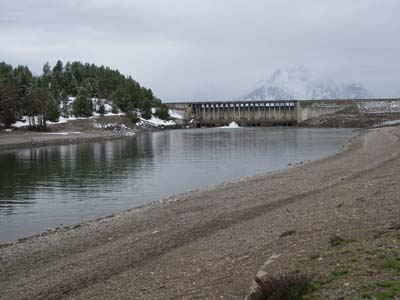 Snake River Dam, Jackson Lake, Grand Teton National Park.