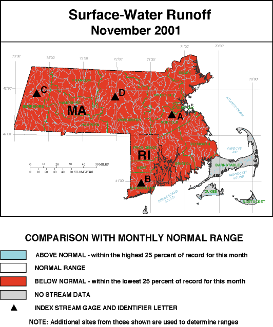 Surface-Water runoff map - 11/2001