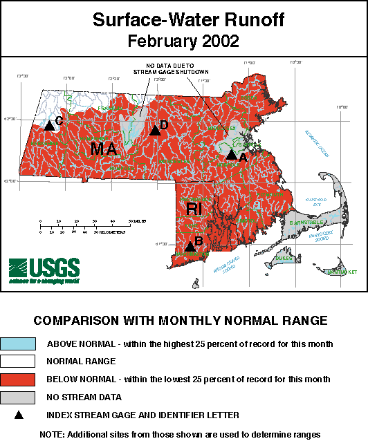 Surface-Water runoff map - 02/2002